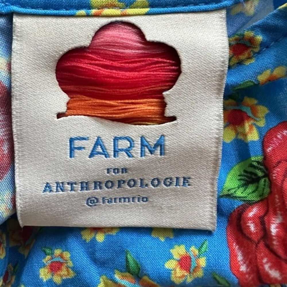 Anthropologie Farm Rio Zinnia Smocked Peplum Flor… - image 3