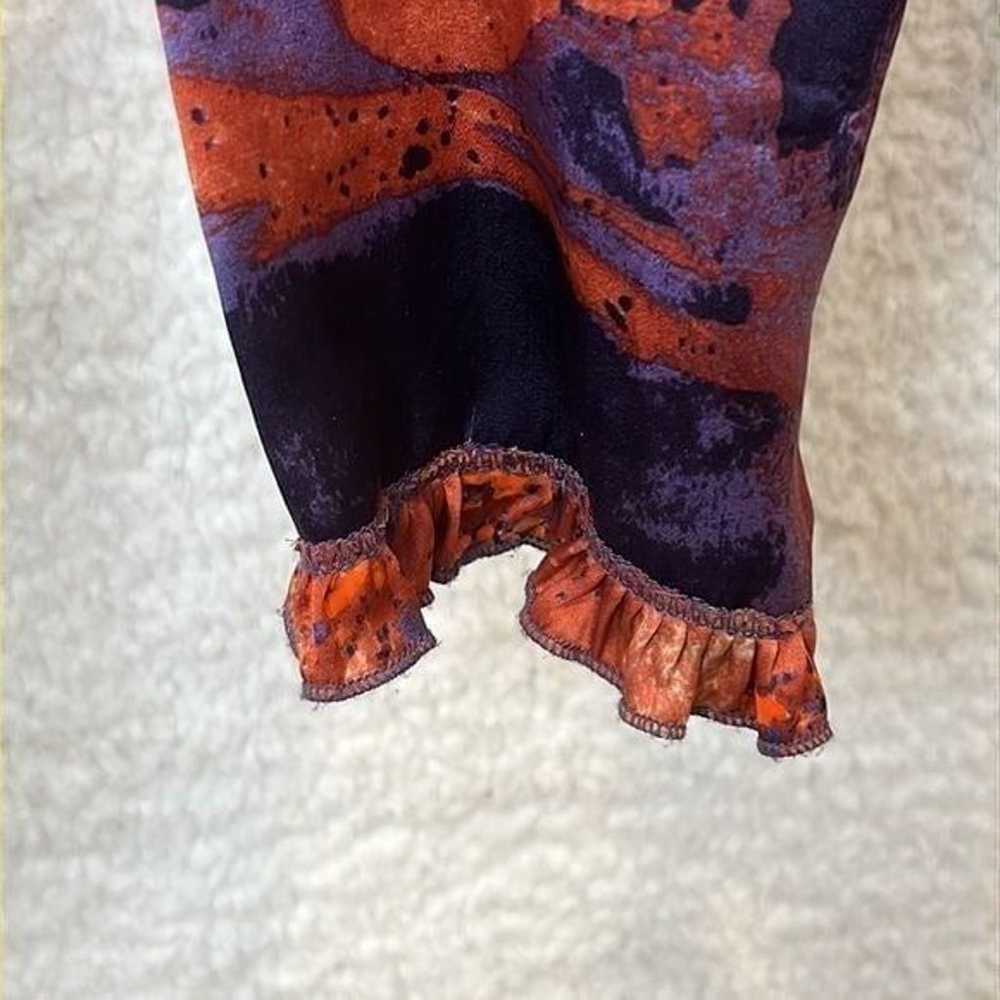 Vintage Just Cavalli Womens Hand Painted Silk Fea… - image 4