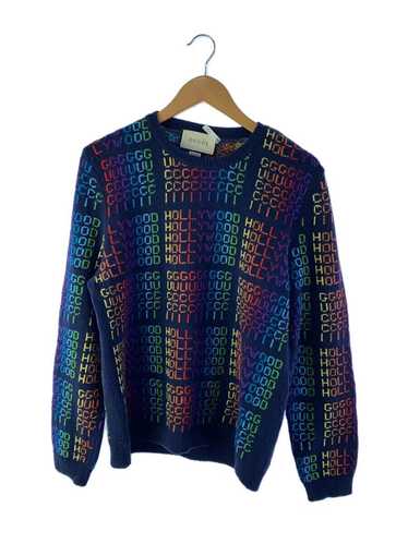 Gucci 18Aw Rainbow Logo Knit Sweater Thick L Wool 