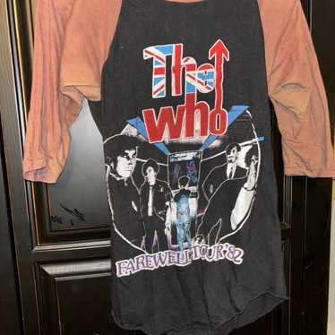 Authentic The Who 1982 Farwell Shirt