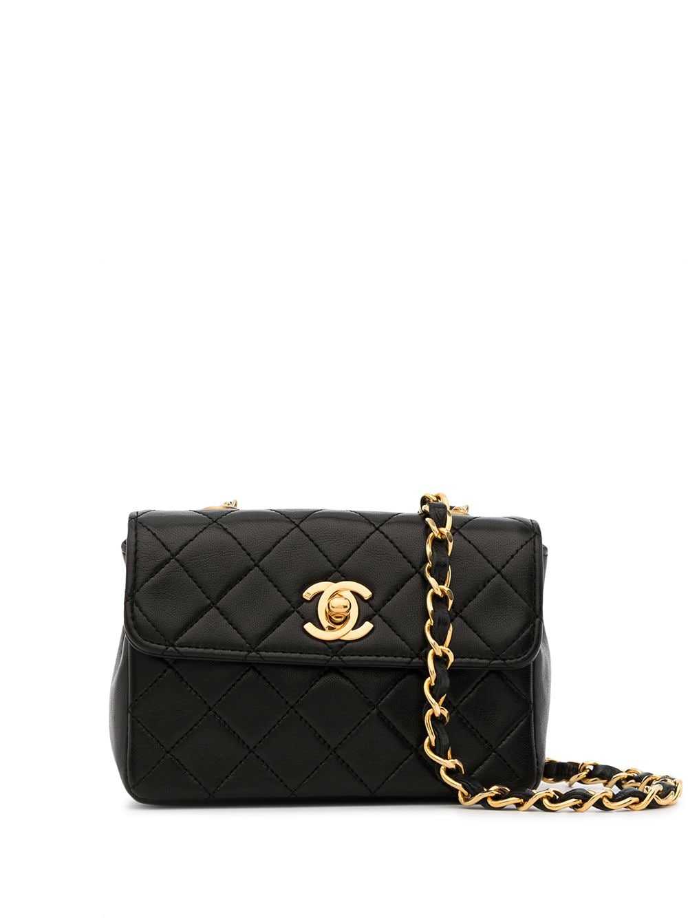 CHANEL Pre-Owned 1990s mini diamond-quilted cross… - image 1