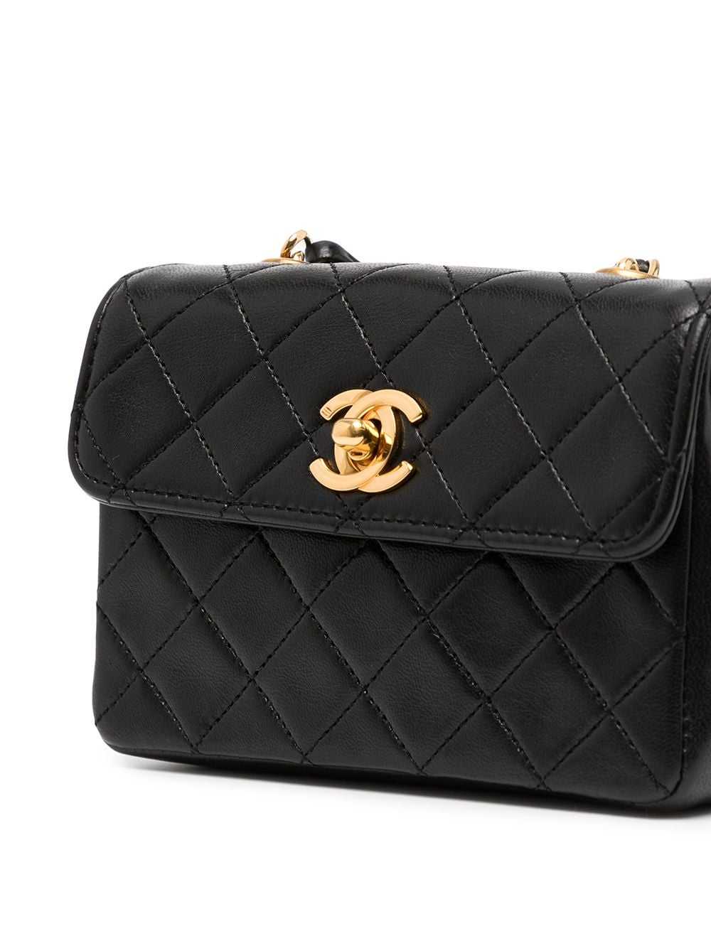 CHANEL Pre-Owned 1990s mini diamond-quilted cross… - image 4