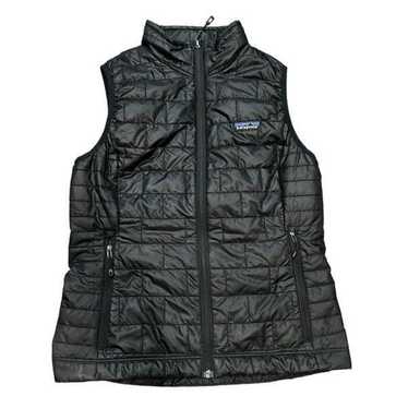 Patagonia Womens S Nano Puff Vest in Black Quilted