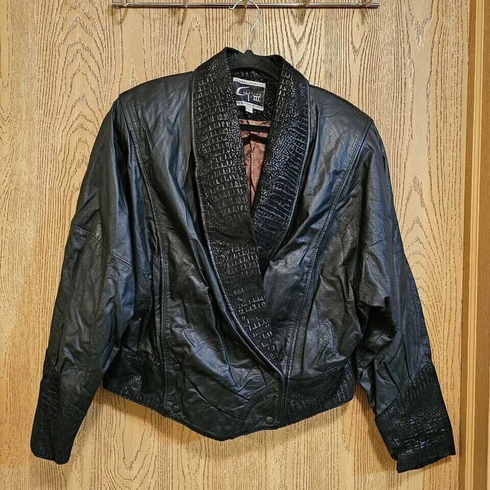 GLOBAL IDENTITY Vintage Womens Size Large Leather… - image 2