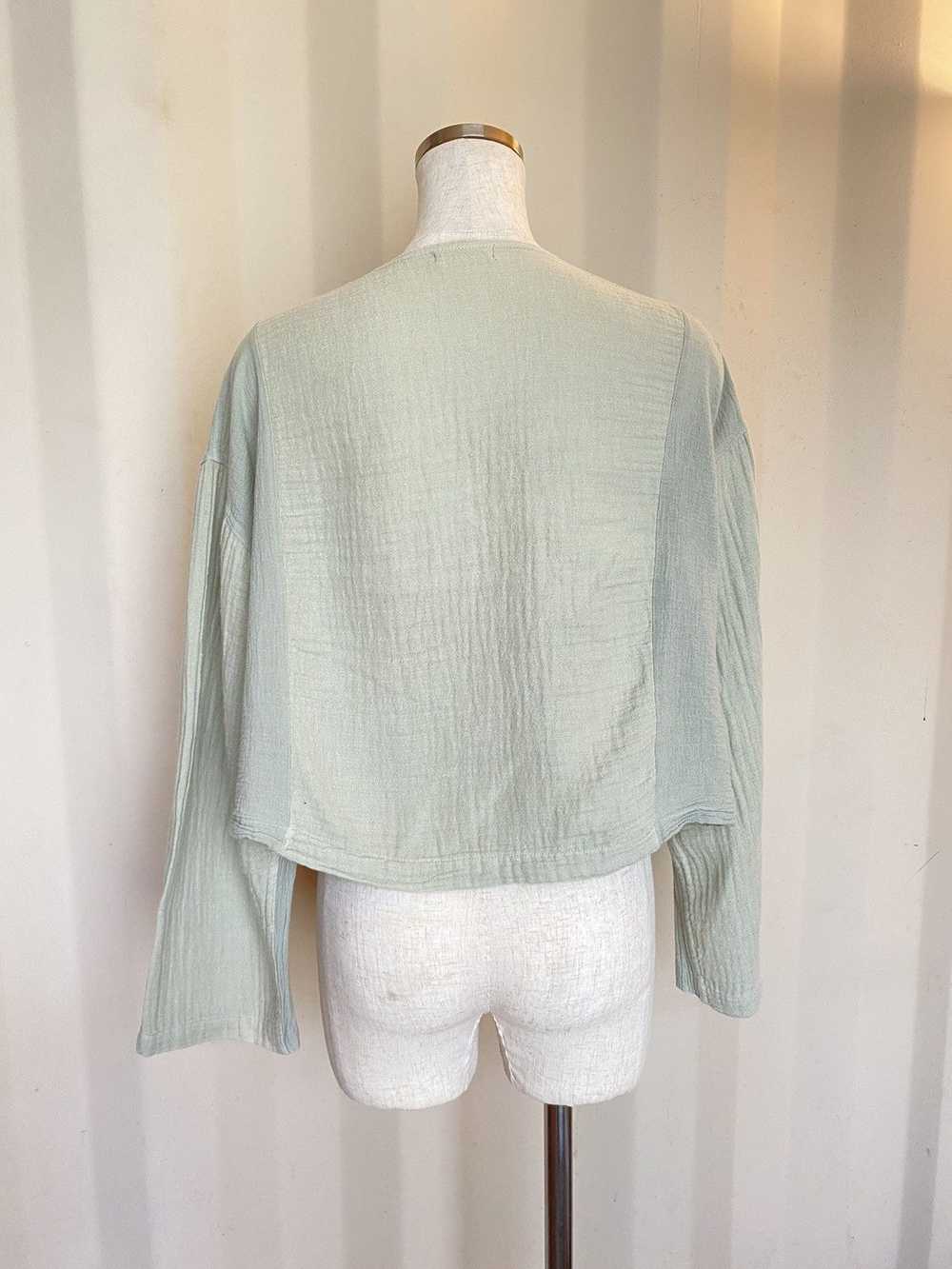 Issey Miyake Plantation green blouse - image 4