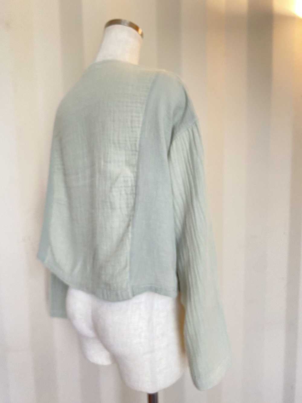 Issey Miyake Plantation green blouse - image 6