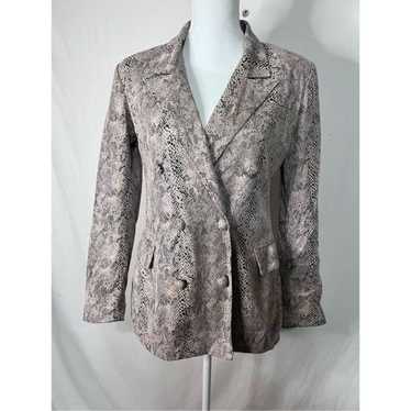 Blank NYC snake print double breasted jacket pyth… - image 1