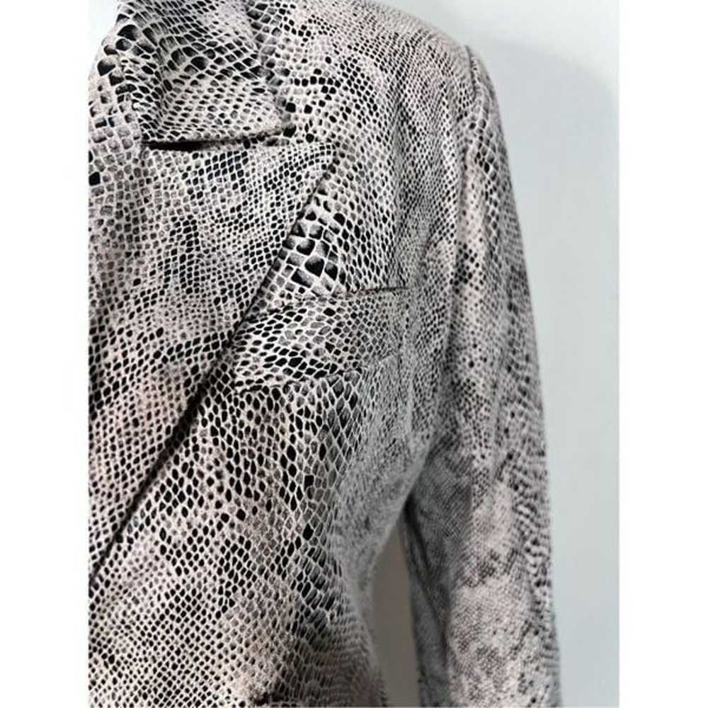 Blank NYC snake print double breasted jacket pyth… - image 2