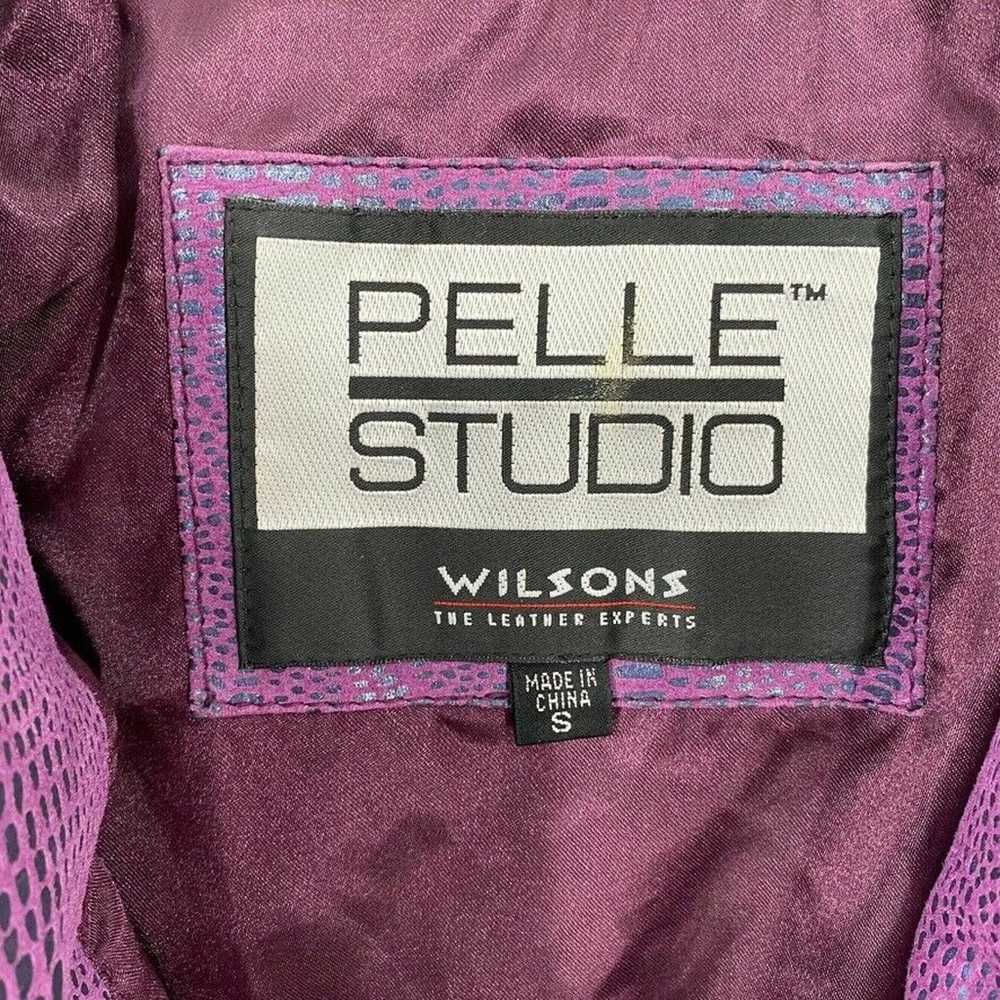 Wilsons Pelle Studio Leather Moto Jacket Iridesce… - image 4