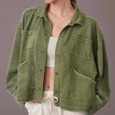 Anthropologie military style shacket