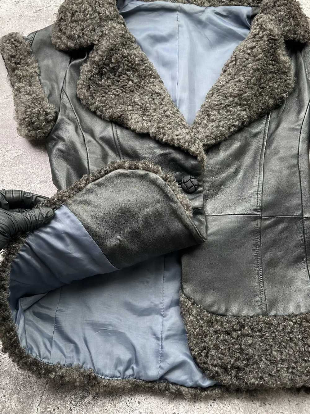 Genuine Leather × Leather Jacket × Sheepskin Coat… - image 4