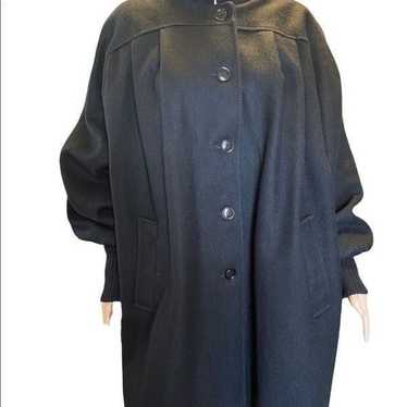Vintage Black Wool Swing Coat XL/XXL
