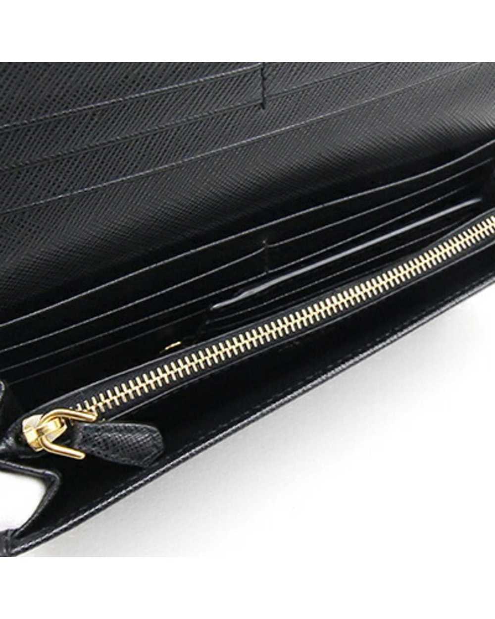 Prada Black Leather Bi-Fold Wallet with Multiple … - image 4