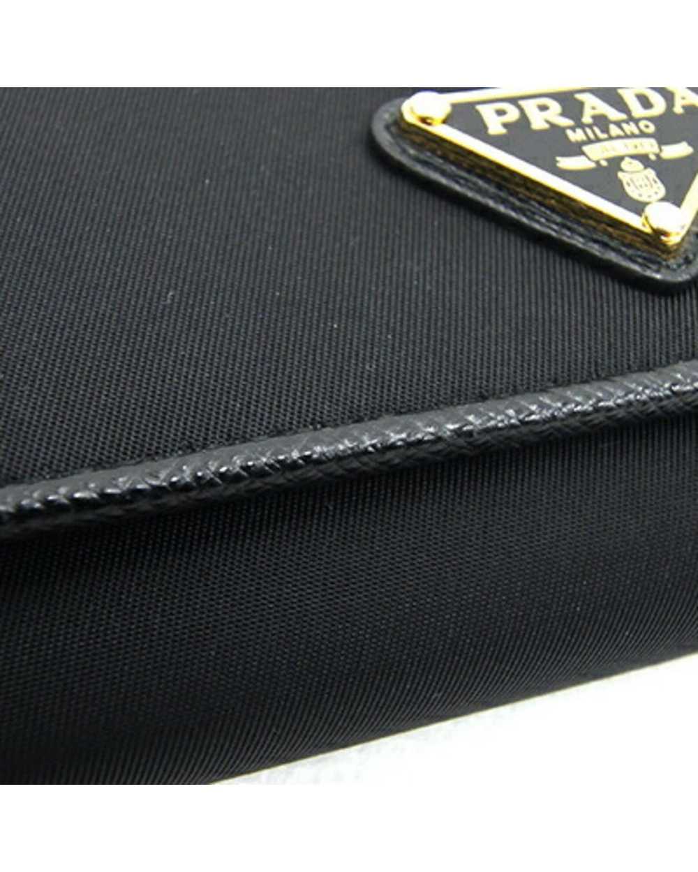 Prada Black Leather Bi-Fold Wallet with Multiple … - image 6