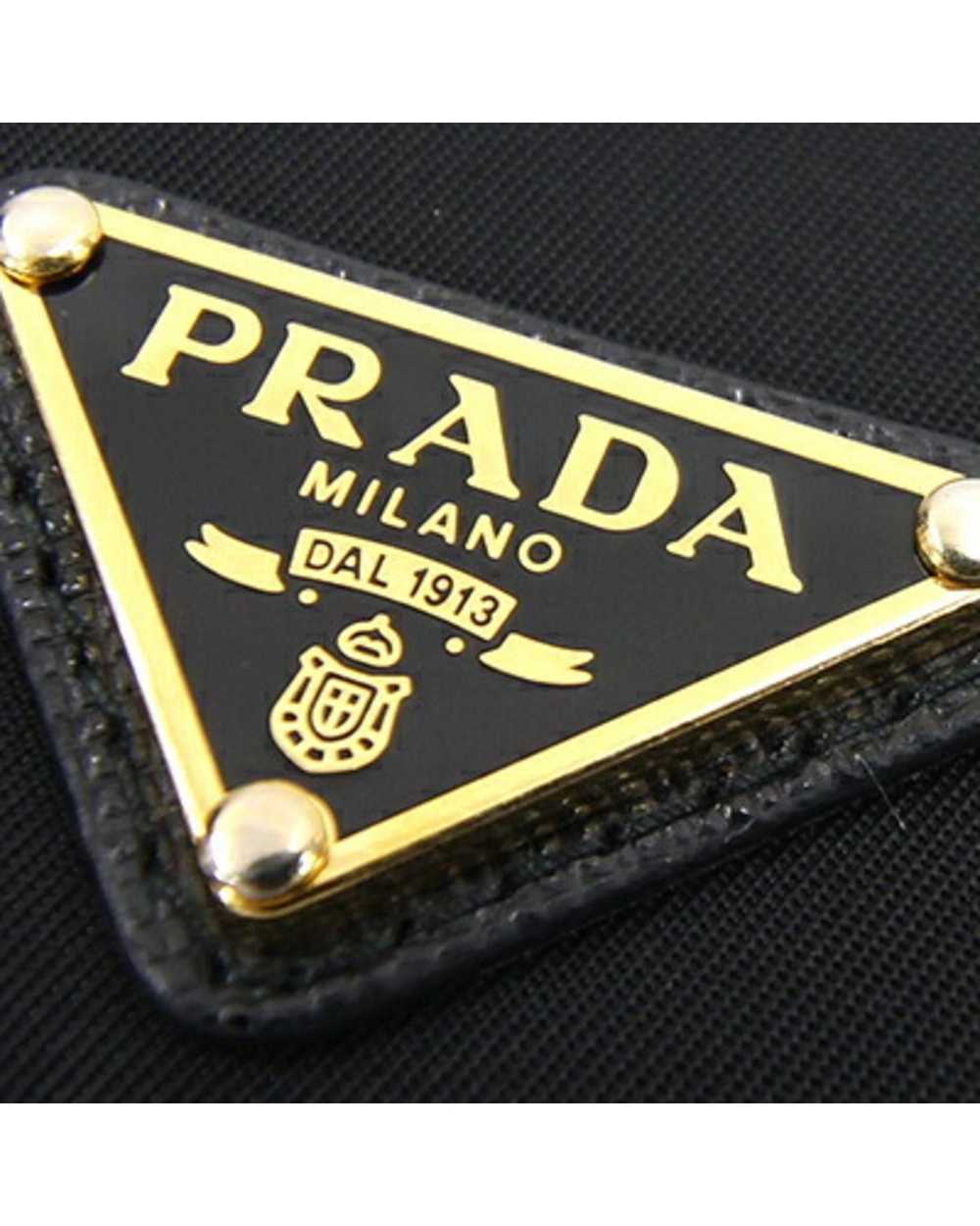 Prada Black Leather Bi-Fold Wallet with Multiple … - image 7