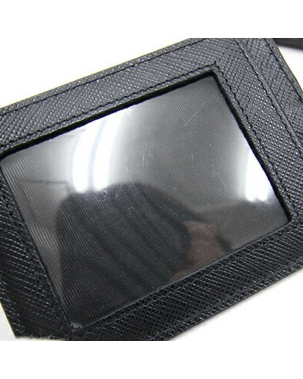 Prada Black Leather Bi-Fold Wallet with Multiple … - image 9