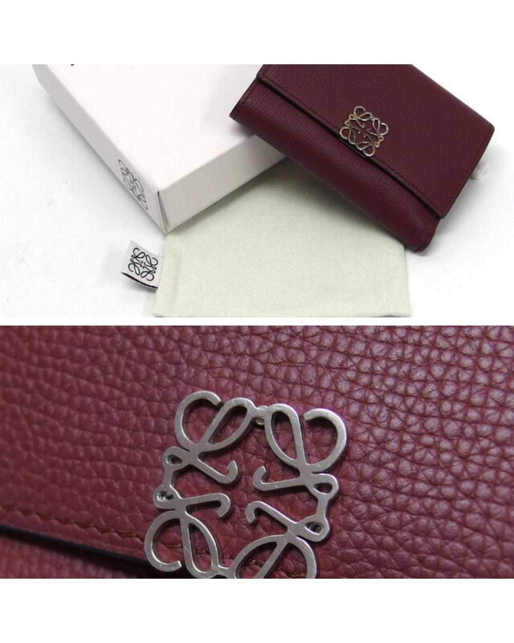 Loewe Leather Tri-Fold Wallet with Loewe Logo - image 4