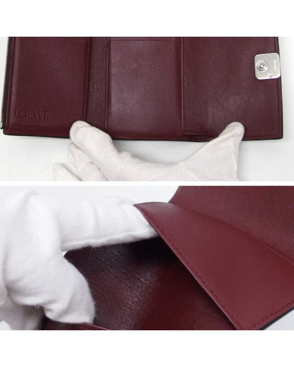 Loewe Leather Tri-Fold Wallet with Loewe Logo - image 6