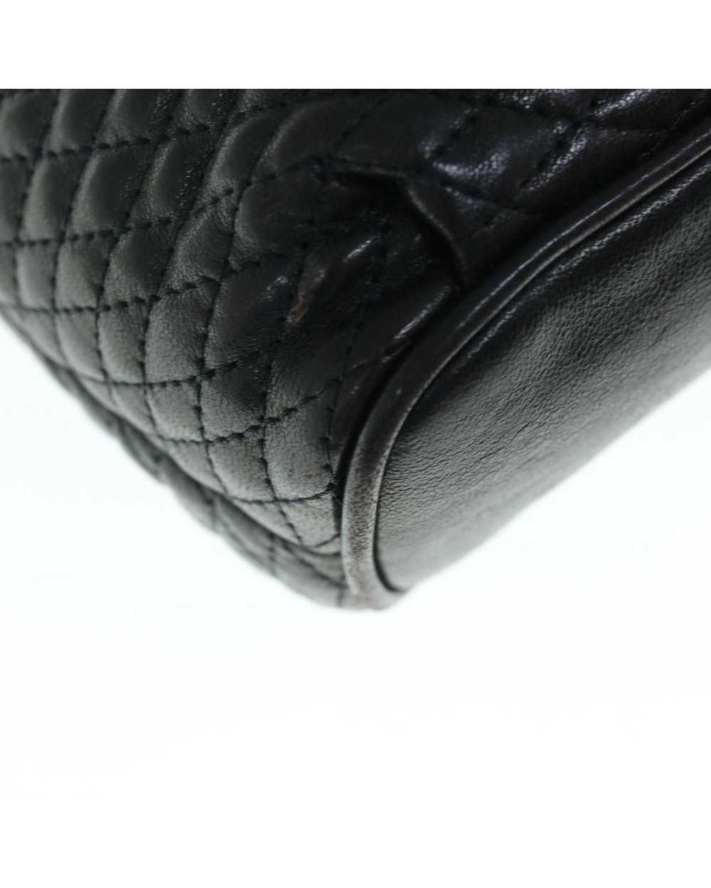Bally Elegant Black Leather Shoulder Bag with Met… - image 10