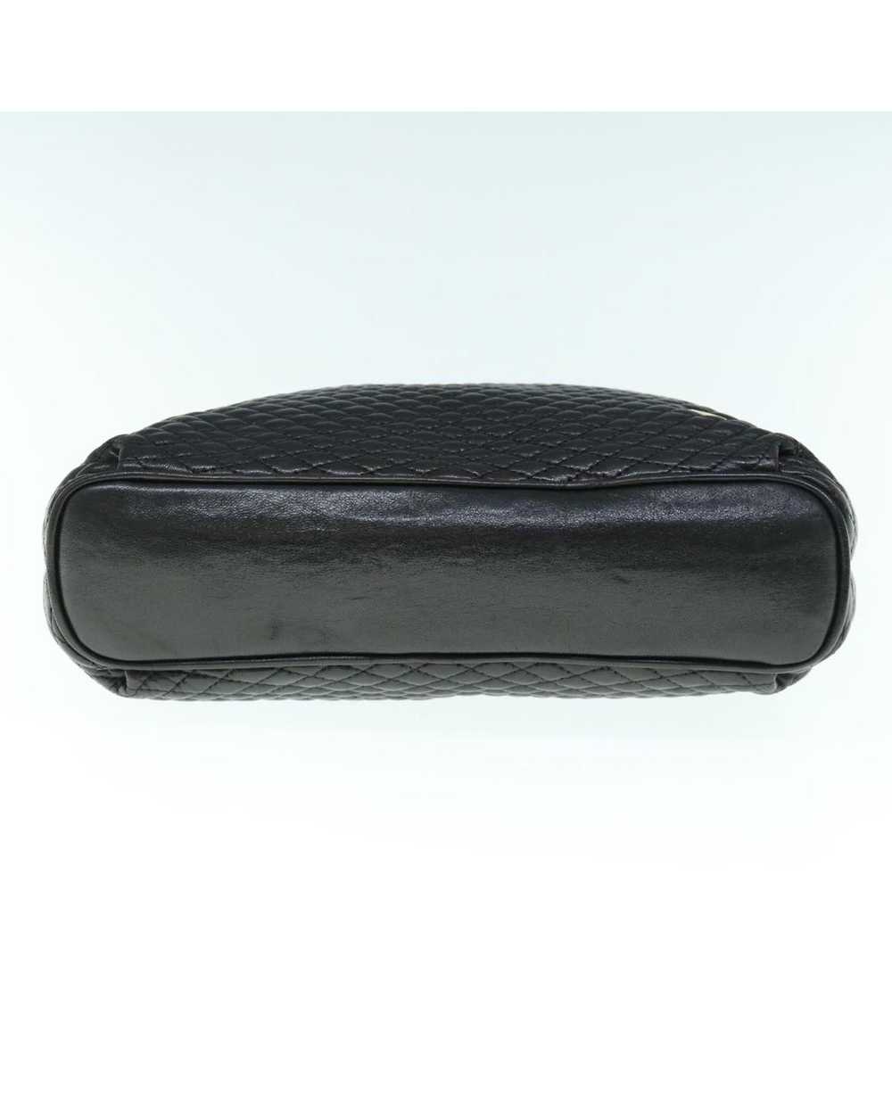 Bally Elegant Black Leather Shoulder Bag with Met… - image 9