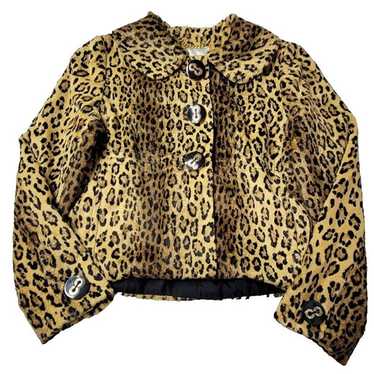 Milly New York Vintage Cheetah Leopard Print Velo… - image 1