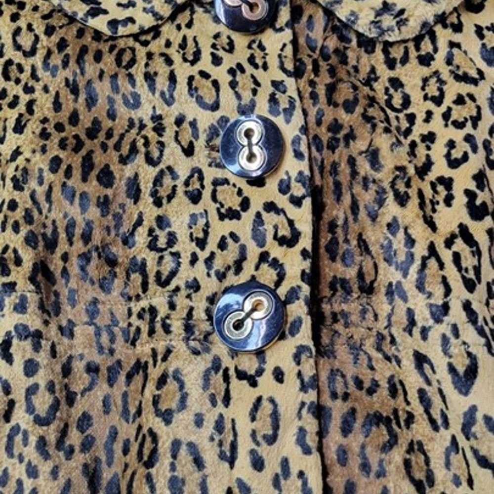 Milly New York Vintage Cheetah Leopard Print Velo… - image 4