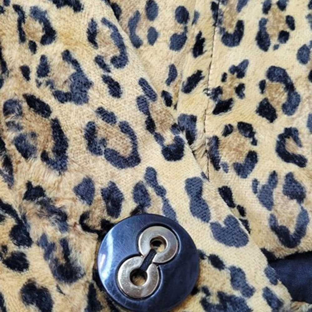 Milly New York Vintage Cheetah Leopard Print Velo… - image 5