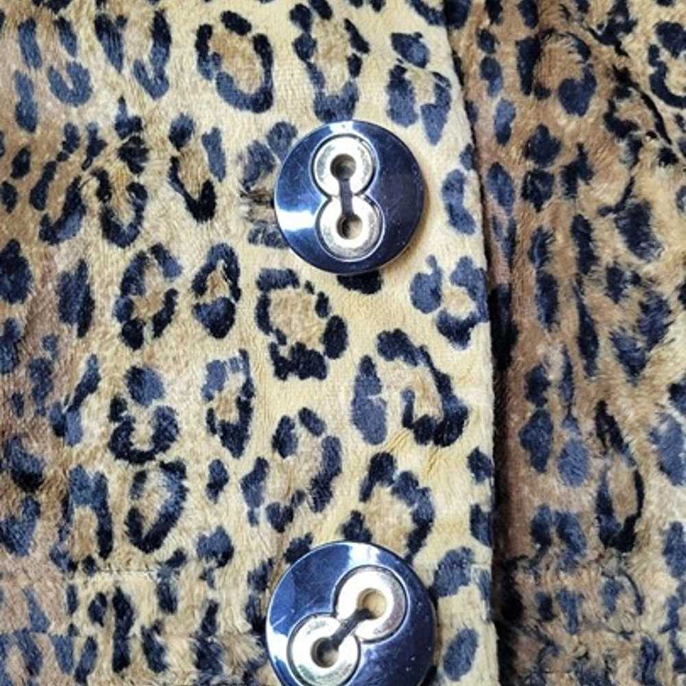 Milly New York Vintage Cheetah Leopard Print Velo… - image 6