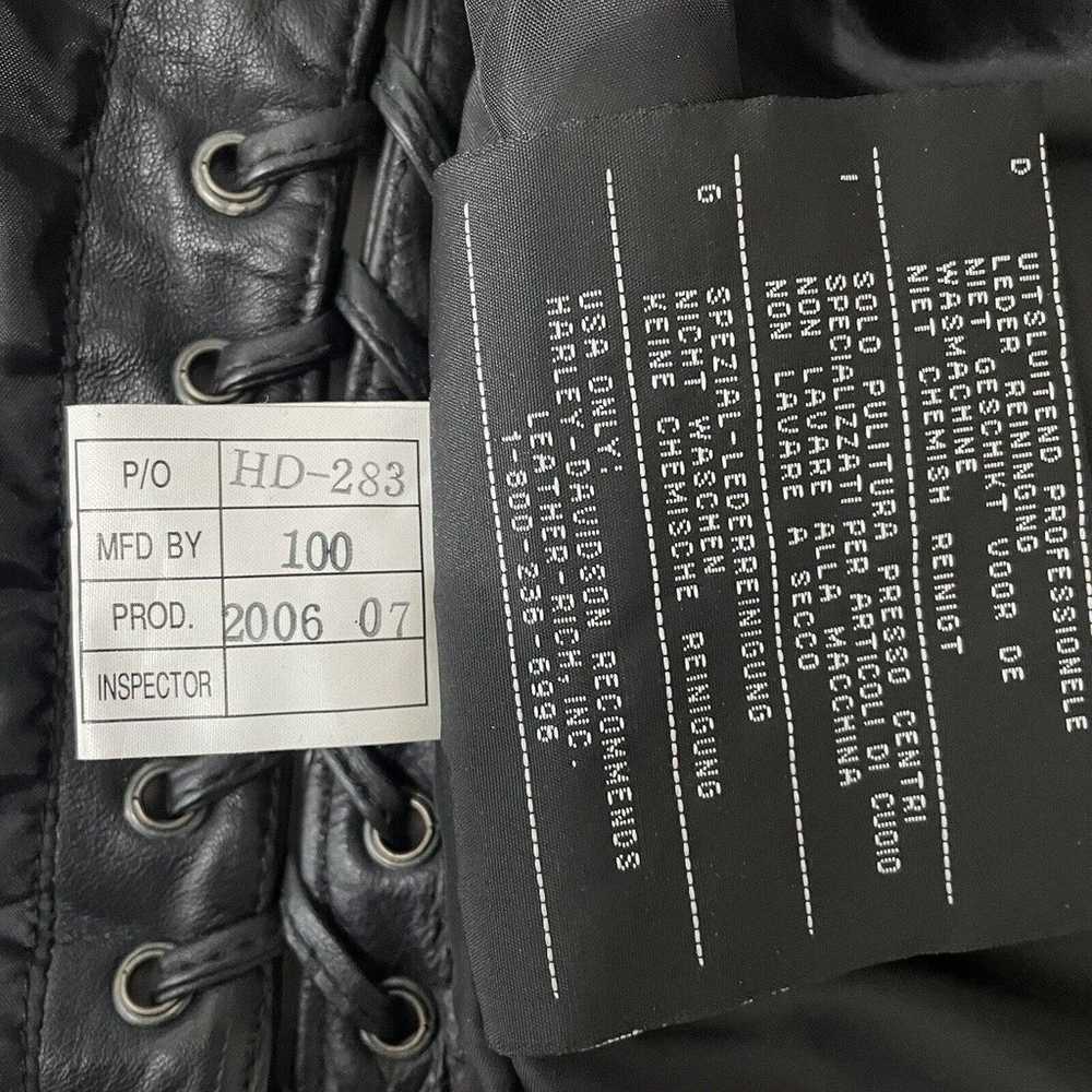 Harley Davidson Horizon Leather Vest Med Women Si… - image 10