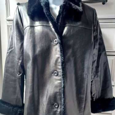 TOWER HILL COLLECTION WOMEN'S GENUINE LEATHER COAT