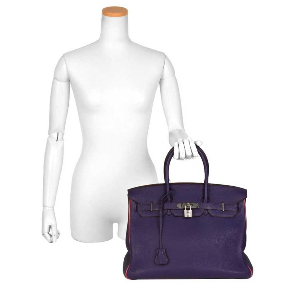 Hermès Birkin 35 leather handbag - image 7