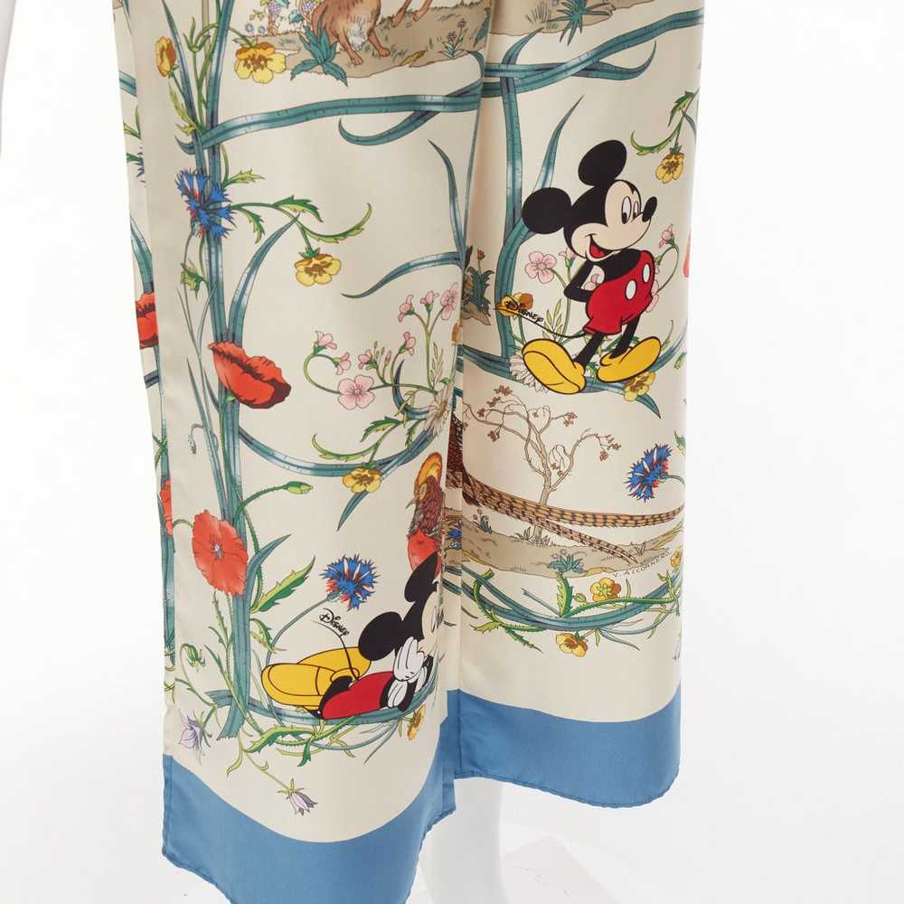 Gucci GUCCI Disney Mickey Mouse 100% silk floral … - image 2