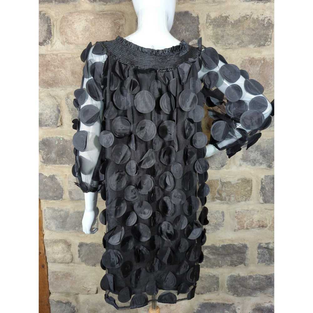 Other Souk + Sepia Black Sheer Tunic Top Dress Ra… - image 4