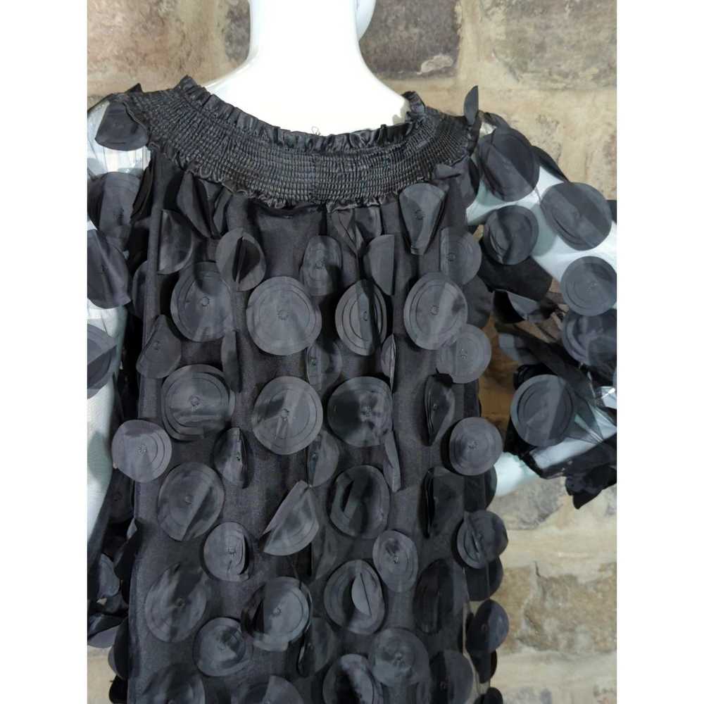 Other Souk + Sepia Black Sheer Tunic Top Dress Ra… - image 5
