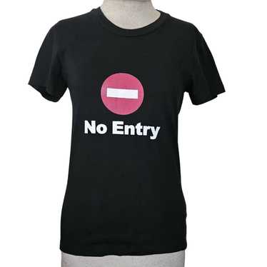 Steve And Barrys Black No Entry Tee Shirt Size La… - image 1