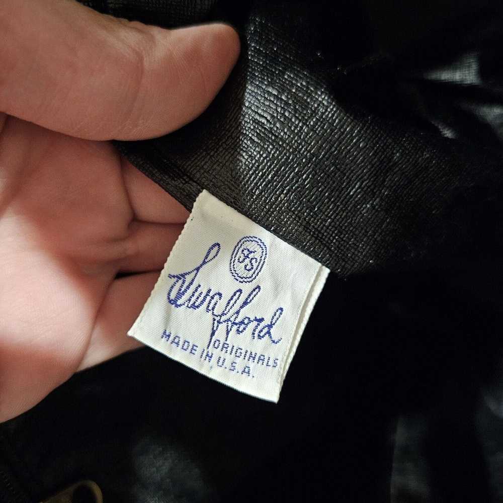Vtg 80s Patchwork Leather Bucket Bag Purse Drawst… - image 10