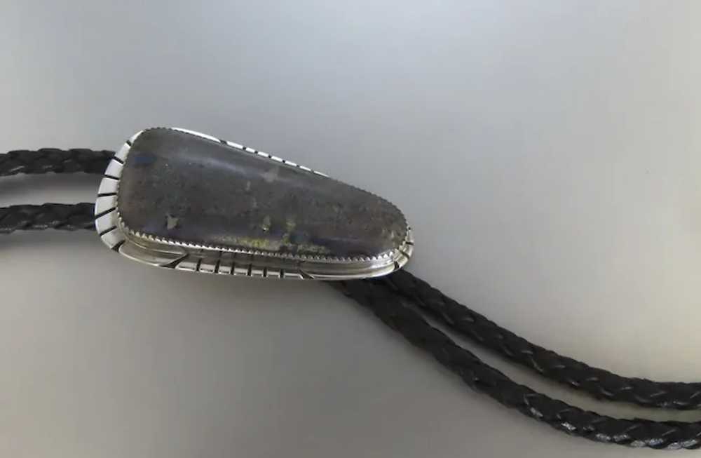 Vintage Tom Kidd Signed Sterling Silver Bolo Tie - image 6