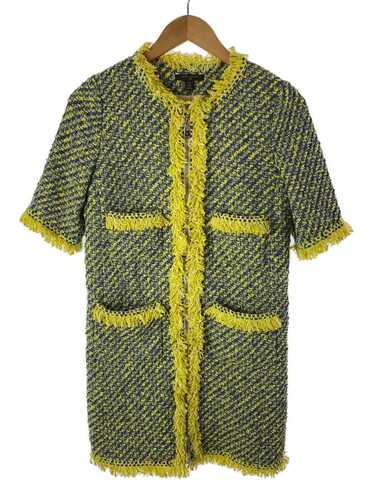 Louis Vuitton Tweed/Fringe/Short Sleeve Dress/34/C