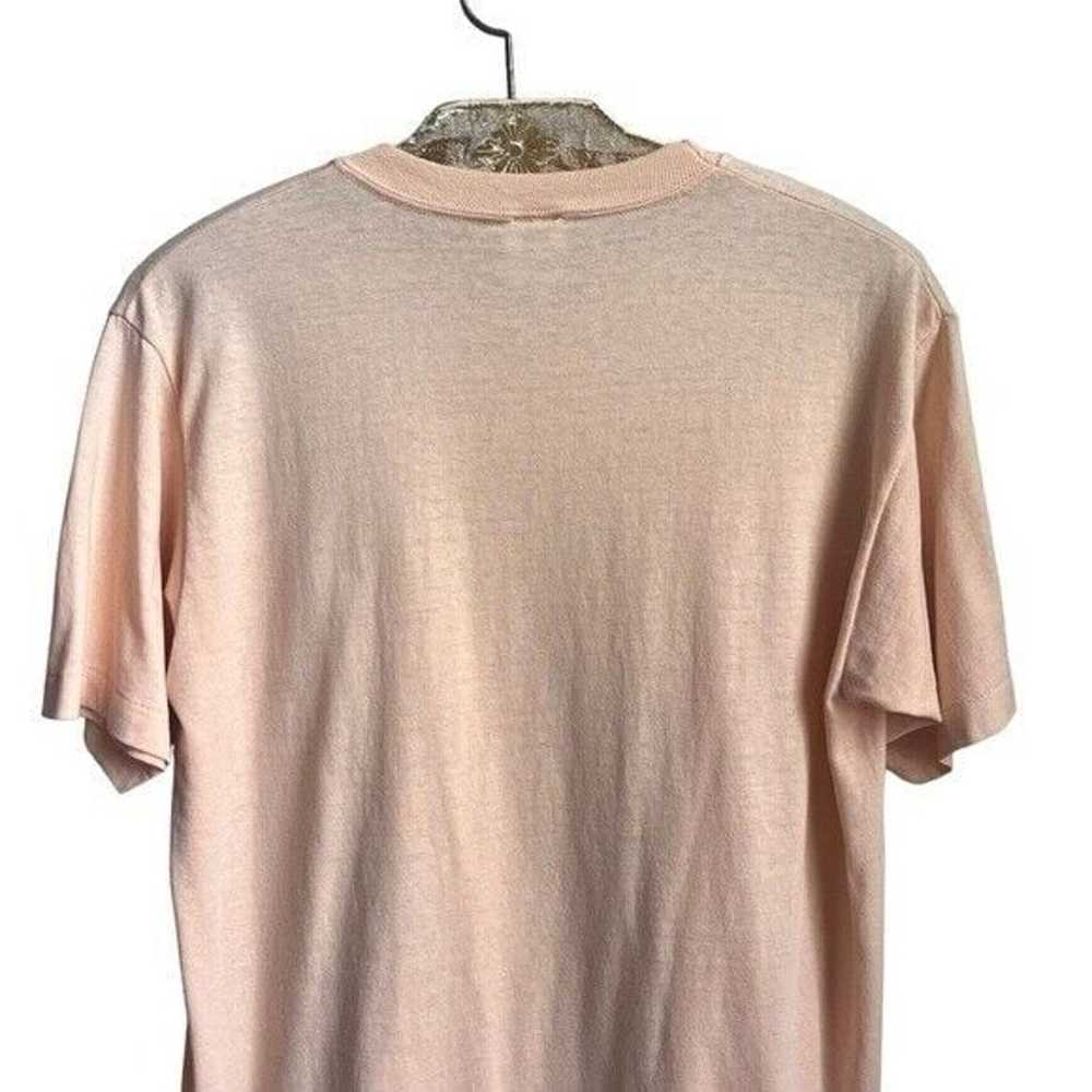 Vintage Blank T-shirt Women's Size L Large Peach … - image 11