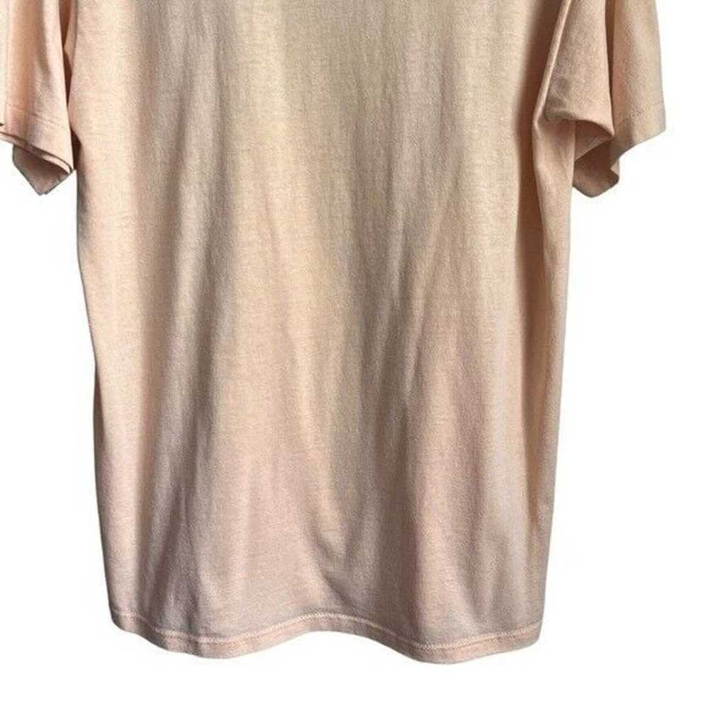Vintage Blank T-shirt Women's Size L Large Peach … - image 12