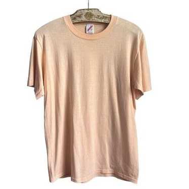 Vintage Blank T-shirt Women's Size L Large Peach … - image 1