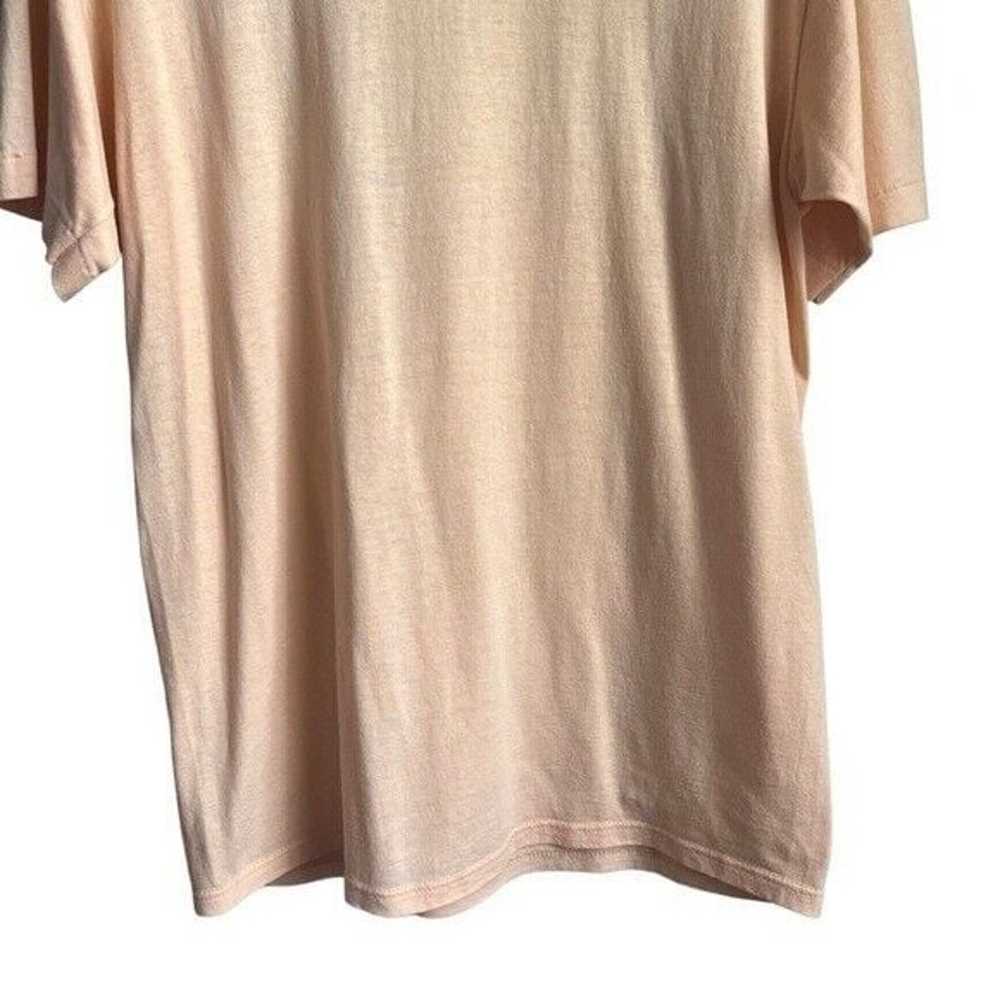 Vintage Blank T-shirt Women's Size L Large Peach … - image 9