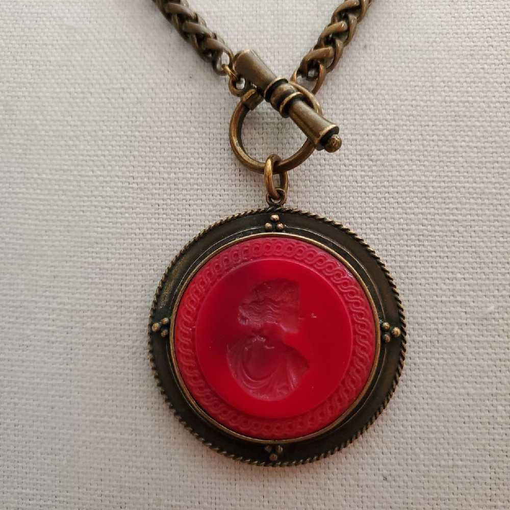 Extasia Cameo Intaglio pendant necklace - image 1