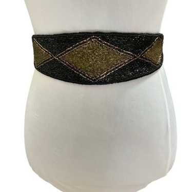 Vintage Frances Henaghan Belt Tie Waist Black Yell