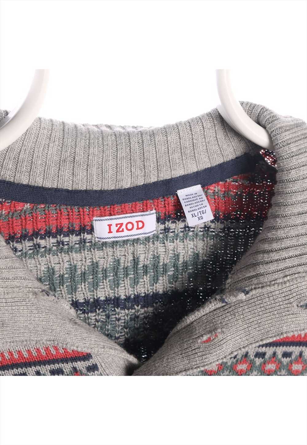 Vintage 90's Izod Jumper / Sweater Quarter Button… - image 4