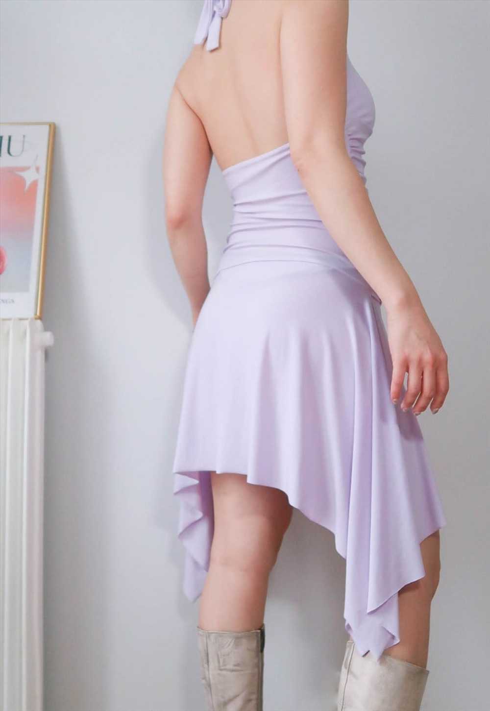 vintage y2k glam fairy halter dress - image 3