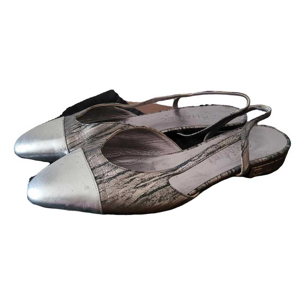Chanel Slingback leather ballet flats - image 1