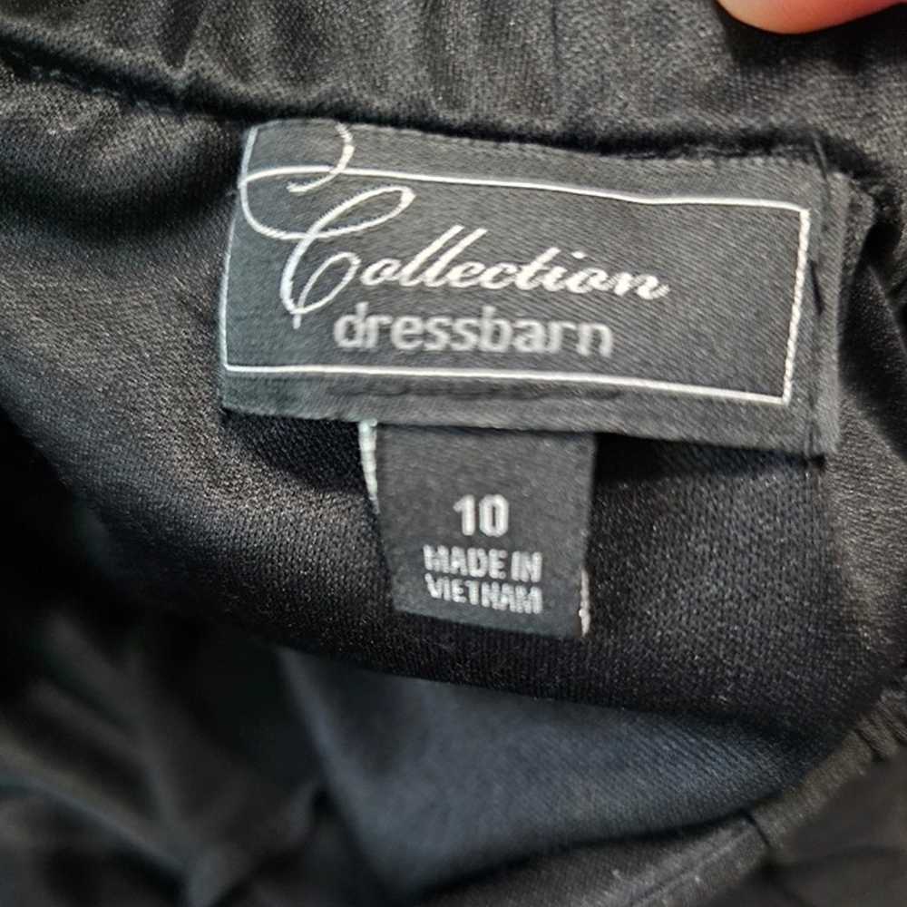 Dressbarn Collection Size10 Black Sleeveless Ruff… - image 4