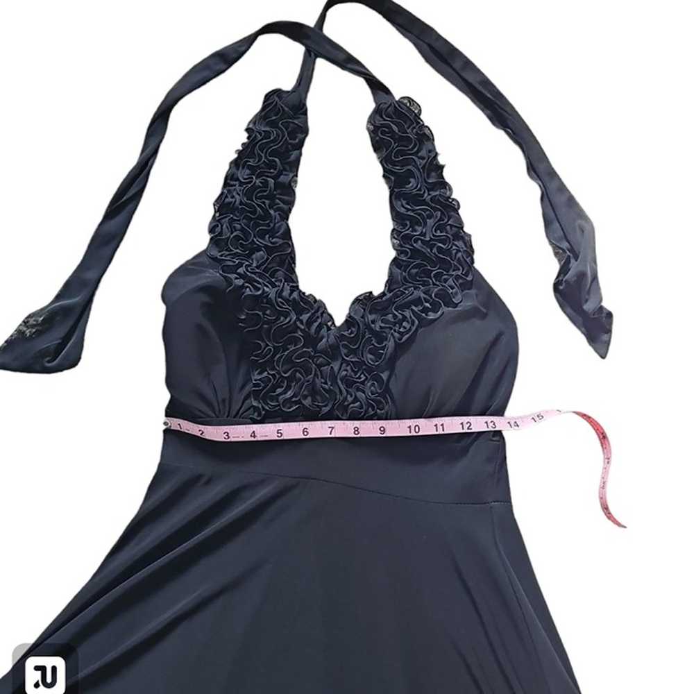 Dressbarn Collection Size10 Black Sleeveless Ruff… - image 6