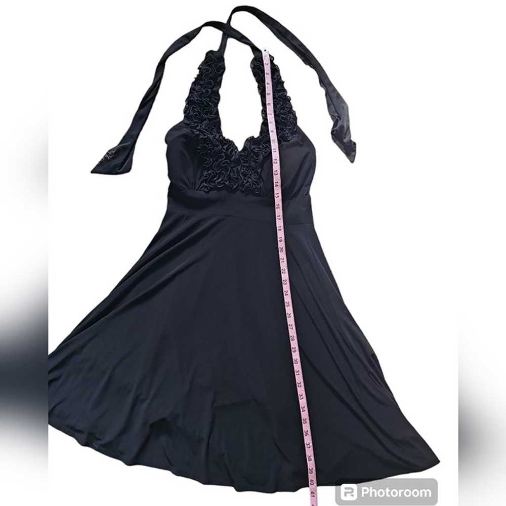 Dressbarn Collection Size10 Black Sleeveless Ruff… - image 7